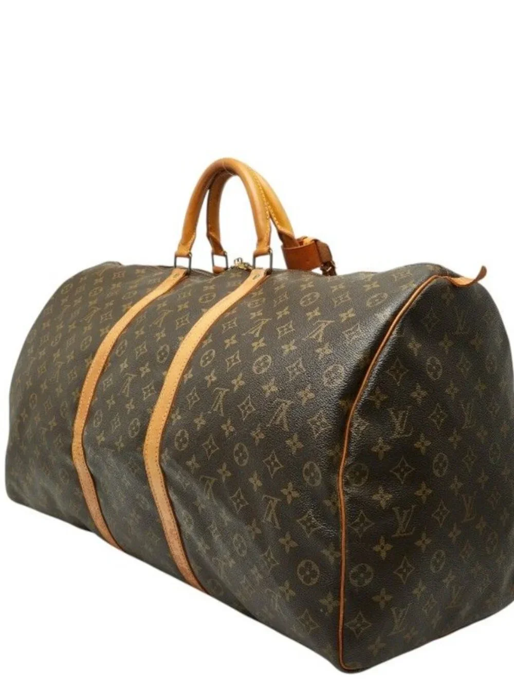 Louis Vuitton Monogram Keepall 60 Boston Bag Brown - Picture 2 of 10